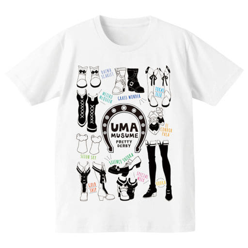 駿河屋 新品 中古 靴デザイン ラインアートtシャツ ホワイト レディースsサイズ ウマ娘 プリティーダービー その他 駿河屋 新品 中古 靴デザイン ラインアートtシャツ ホワイト レディースsサイズ ウマ娘 プリティーダービー その他