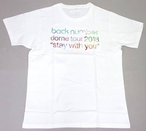 駿河屋 中古 Back Number グラデツアーロゴポケットtシャツ ホワイト Mサイズ Back Number Dome Tour 18 Stay With You その他