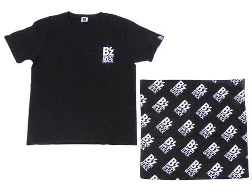 駿河屋 -<中古>B'z オリジナルBLACK Tシャツ＆バンダナセット グッズも