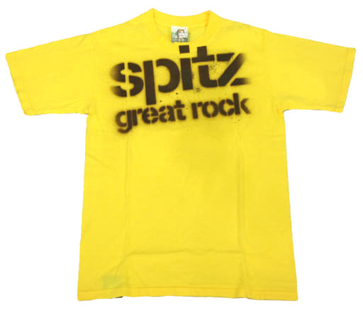 スピッツ great rock Tシャツ イエロー Mサイズ 「SPITZ JAMBOREE TOUR GREAT ROCK  “双六2002-2003”」