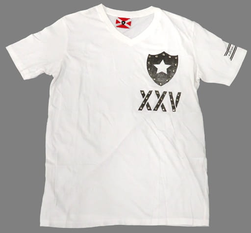 駿河屋 -<中古>B'z XXV Vネック Tシャツ メンズ ホワイト Sサイズ B'z
