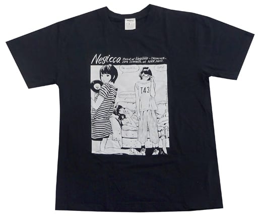 駿河屋 -<中古>江口寿史×Negicco T-shirts(Tシャツ) ブラック Lサイズ