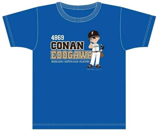駿河屋 - 【買取】江戸川コナン 2017 Tシャツ ブルー Lサイズ 「名探偵