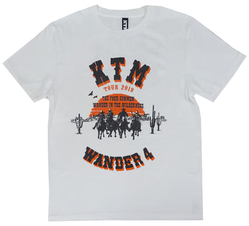 駿河屋 -<中古>ケツメイシ KTM TOUR Four Gunmen Tシャツ ホワイト L