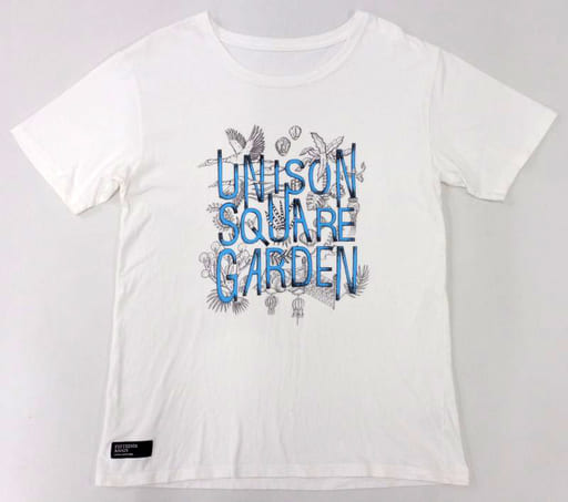 駿河屋 -<中古>UNISON SQUARE GARDEN 春のロゴTシャツ ホワイト XL ...