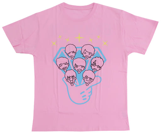 駿河屋 - なにわ男子 グループプロデュースTシャツ ピンク フリーサイズ 「ジャニーズ IsLAND Festival」（Tシャツ）