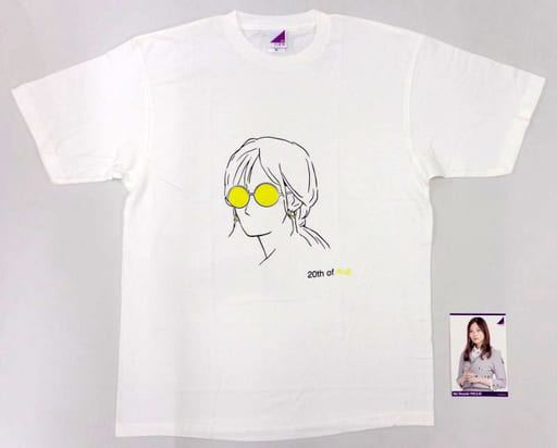 駿河屋 -<中古>白石麻衣 生誕記念Tシャツ(ポストカード付) ホワイト XL ...