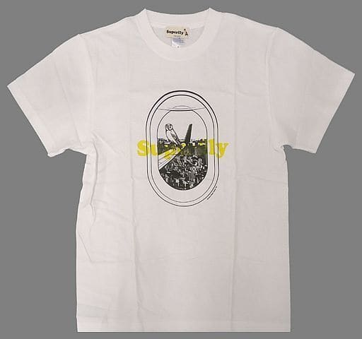 駿河屋 - 【買取】Superfly Window Tシャツ ホワイト(ロゴ：黄色) L