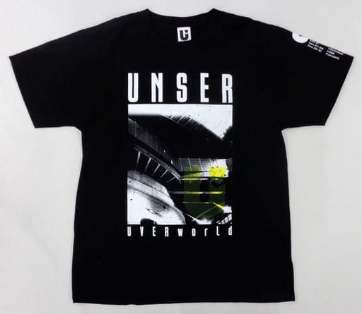 UVERworld 金銀テープ Ｔシャツ A ブラック TOUR UNSER