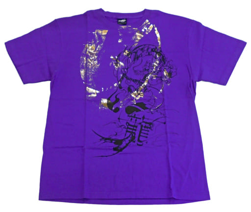 駿河屋 -<中古>万丈龍我 コラボTシャツ パープル×ゴールド箔 XLサイズ