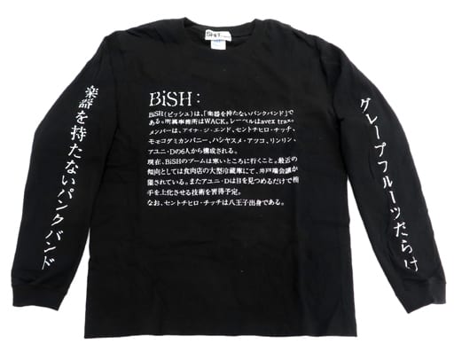 駿河屋 -<中古>BiSH DiCTiONARY ロングTシャツ ブラック Mサイズ （T ...