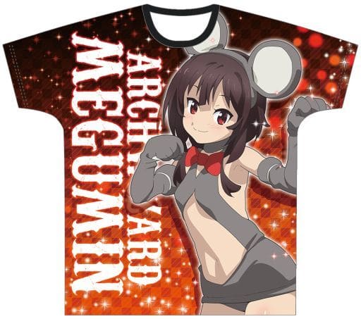 めぐみん(ねずみコスVer.) フルグラフィックTシャツ レッド フリーサイズ 「映画 この素晴らしい世界に祝福を!紅伝説」
