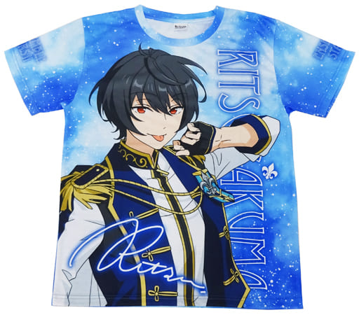 朔間凛月 フルグラフィックTシャツ ブルー フリーサイズ 「あんさんぶるスターズ!」 朔間凛月 フルグラフィックTシャツ ブルー フリーサイズ 「あんさんぶるスターズ!」