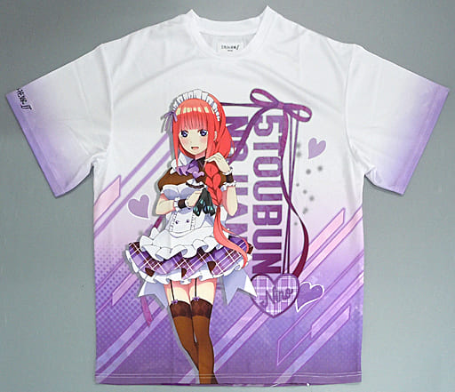 駿河屋 -<中古>中野二乃 フルグラフィックTシャツ ホワイト XLサイズ