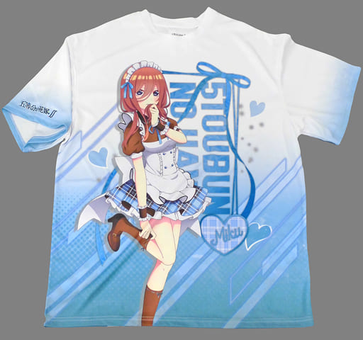 駿河屋 -<中古>中野三玖 フルグラフィックTシャツ ホワイト XLサイズ