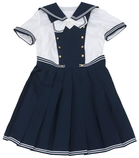 篁リエル学園 高等部女子制服セット ホワイト×ネイビー レディースXXLサイズ 「LoveR」 篁リエル学園 高等部女子制服セット ホワイト×ネイビー レディースXXLサイズ 「LoveR」