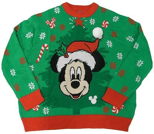 袖丈64ディズニーリゾート ミッキーマウス セーター クリスマス 限定 Mサイズ