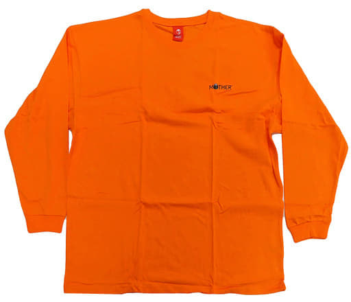 MOTHER BIG長袖Tシャツ オレンジ　Lサイズ