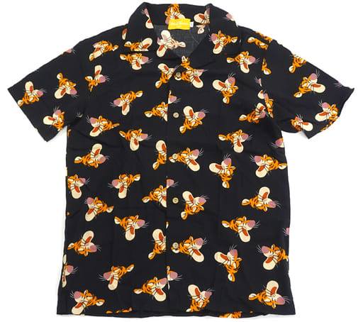 カーキ×インディゴ ティガー シャツ アロハシャツ 120