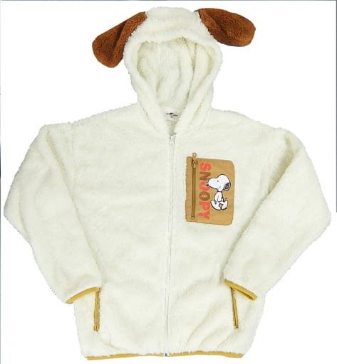 駿河屋 -<中古>スヌーピー ボアパーカー ホワイト Sサイズ 「PEANUTS