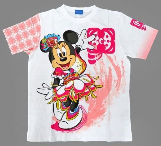 駿河屋 中古 ミニーマウス Tシャツ ホワイト Lサイズ ディズニー夏祭り16 東京ディズニーランド限定 Tシャツ