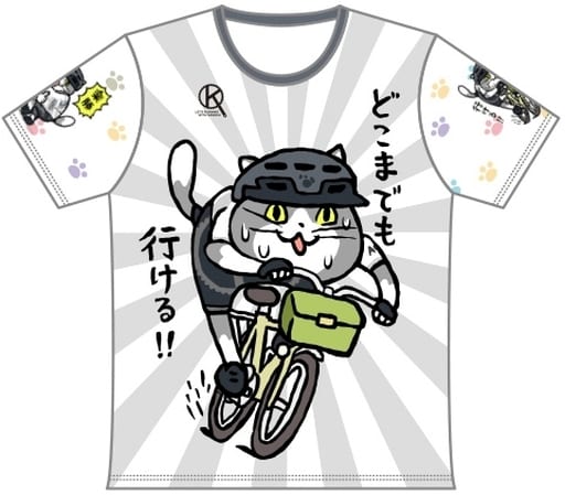 ホワイトVer. ツーリングTシャツ Lサイズ 「仕事猫」 ホワイトVer. ツーリングTシャツ Lサイズ 「仕事猫」