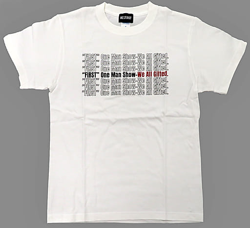 駿河屋 -<中古>BE：FIRST Tシャツ ホワイト Lサイズ 「“FIRST” One Man