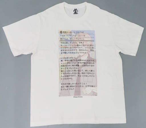 駿河屋 -<中古>ディノ・アルバーニ メッセージTシャツ ホワイト