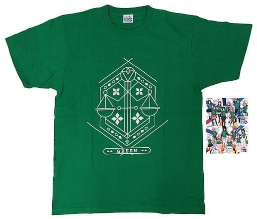 駿河屋 -<中古>ロゴ クラスTシャツ(ポストカード2枚付き) グリーン 駿河屋 -<中古>ロゴ クラスTシャツ(ポストカード2枚付き) グリーン