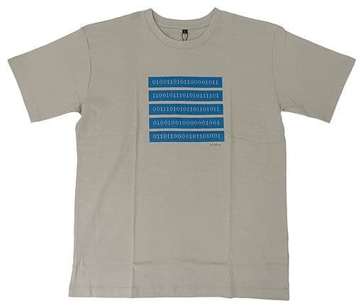 駿河屋 -<中古>黛灰/二進数 デザインTシャツ グレー ユニセックスL