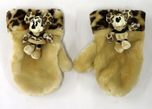 駿河屋 - 【買取】ミッキー&ミニー(ヒョウ柄) 手袋 「ディズニー
