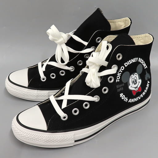 シューズ　ミッキーマウス スニーカー＜CONVERSE ALL STAR 40 HI＞ ブラック 25.5cm 「東京ディズニーリゾート40周年 “ドリームゴーラウンド”×CONVERSE」 東京ディズニーリゾート限定