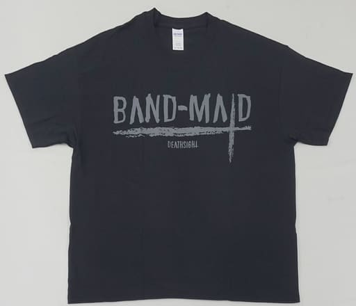 【未開封】BAND-MAID ロゴTシャツ 黒✕シルバー　XL