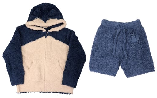 駿河屋 -<中古>カビゴン パーカ&ショートパンツセット ネイビー 140