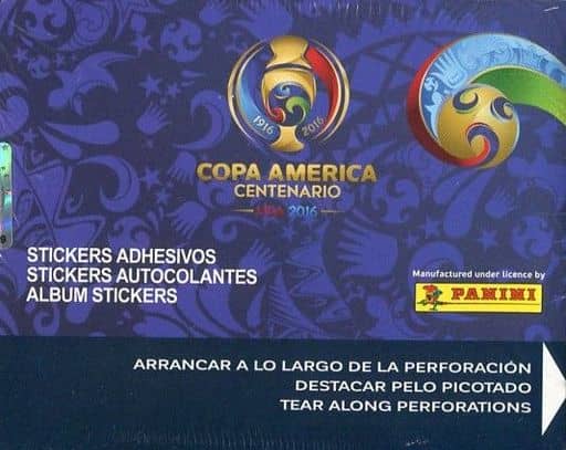 駿河屋 新品 中古 Box 16 Panini Copa America Centenario Soccer Sticker パニーニ社 コパアメリカセンテナリオ サッカーステッカーコレクション Tcg