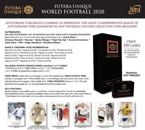 2020 Futera Unique World Football Greats