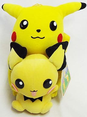 駿河屋 中古 ピカチュウ ピチュー なかよしぬいぐるみ ポケットモンスター ぬいぐるみ