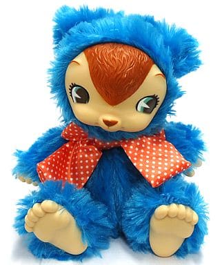 駿河屋 -<中古>KUMA(ブルー) リボンぬいぐるみ 「ToysField mix drops