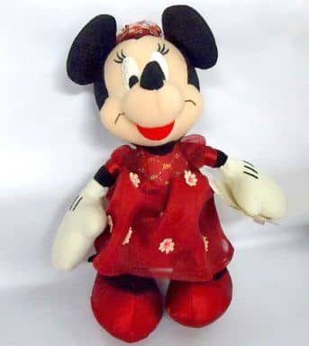 駿河屋 -<中古>ミニーマウス(赤ドレス) パーティースタイルぬいぐるみ