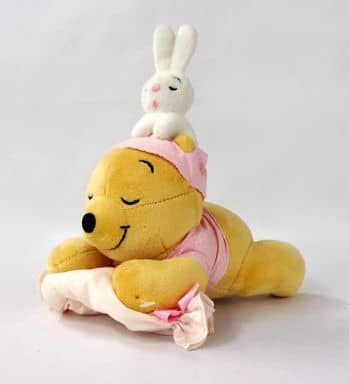 駿河屋 -<中古>プーさん&うさぎ(ピンク) プーさんとうさぎ 寝ポーズ