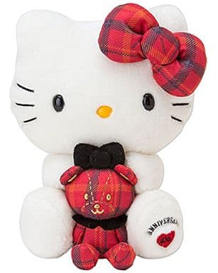駿河屋 -<中古>キティ(チェックデザイン) ハローキティ40th ぬいぐるみ