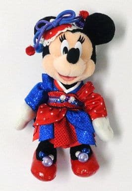 駿河屋 中古 ミニー ディズニー夏祭り12 ぬいぐるみバッジ ディズニー 東京ディズニーランド限定 ぬいぐるみ