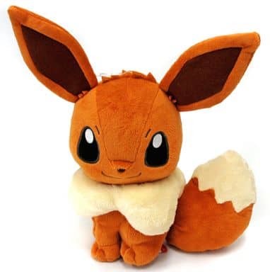 駿河屋 中古 イーブイ I Love Eievui でっかいぬいぐるみ ふりむきイーブイ ポケットモンスターxy ぬいぐるみ