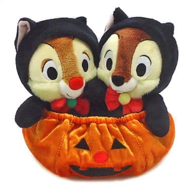 駿河屋 - 【買取】チップ&デール(ハロウィン/黒猫) ぬいぐるみ