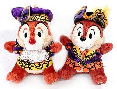 駿河屋 中古 チップ デール ミステリアス マスカレード ぬいぐるみバッジ ディズニー ハロウィーン10 東京ディズニー シー限定 ぬいぐるみ