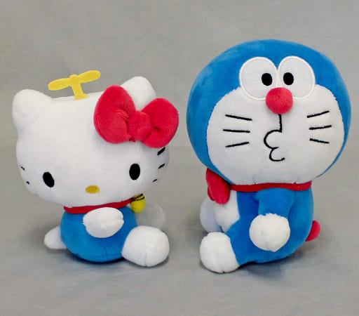駿河屋 -<中古>キティ&ドラえもん ぬいぐるみセット 「サンリオ当り 駿河屋 -<中古>キティ&ドラえもん ぬいぐるみセット 「サンリオ当り