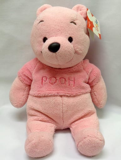 駿河屋 買取 プーさん ピンク ぬいぐるみ M Colour Pooh Pink くまのプーさん ディズニーストア限定 ぬいぐるみ