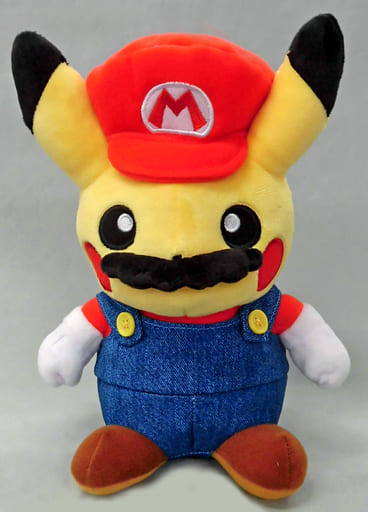 駿河屋 中古 マリオピカチュウ ぬいぐるみ ポケットモンスター ポケモンセンター限定 ぬいぐるみ