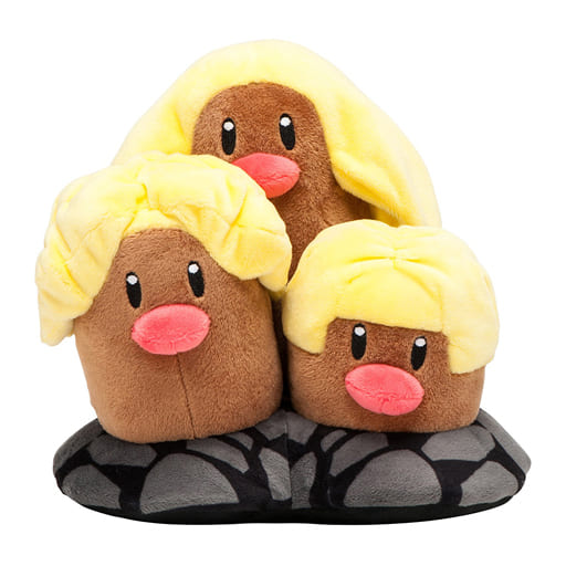 駿河屋 中古 アローラダグトリオ ぬいぐるみ ポケットモンスター サン ムーン ポケモンセンター限定 ぬいぐるみ