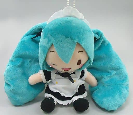 駿河屋 中古 初音ミク ふわふわぬいぐるみ ミク Meiko Kaito メイド 執事ver Vocaloid ぬいぐるみ